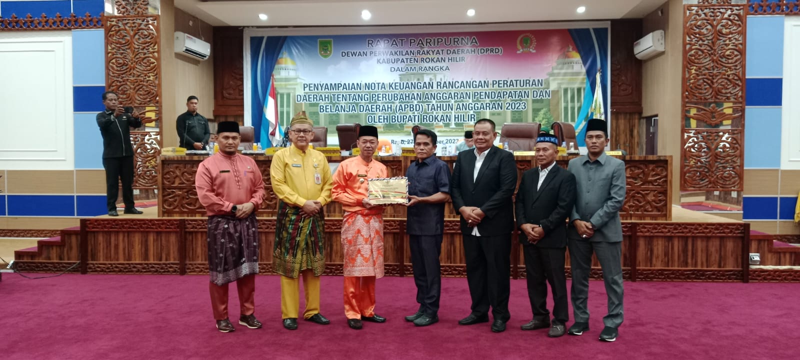 DPRD Rohil Gelar Rapat Paripurna, Bupati Bacakan Nota Keuangan APBD-P 2023