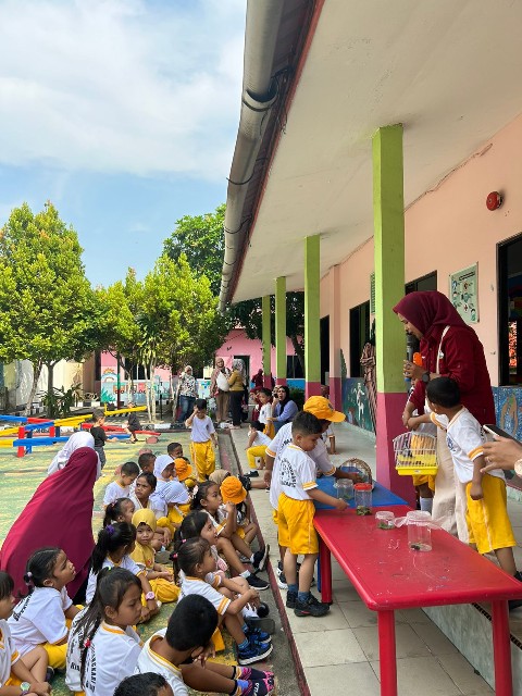 Berikan Edukasi, TK Kemala Bhayangkari II Kecamatan Belakang Padang Gelar Mini Zoo di Sekolah