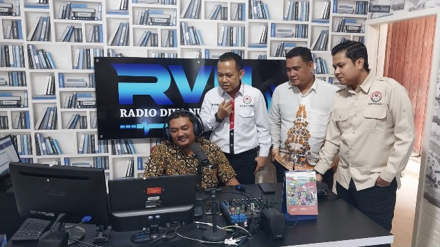 KPID Propinsi Riau Kunjungi Kantor Radio Diva Nusantara Rokan Hilir