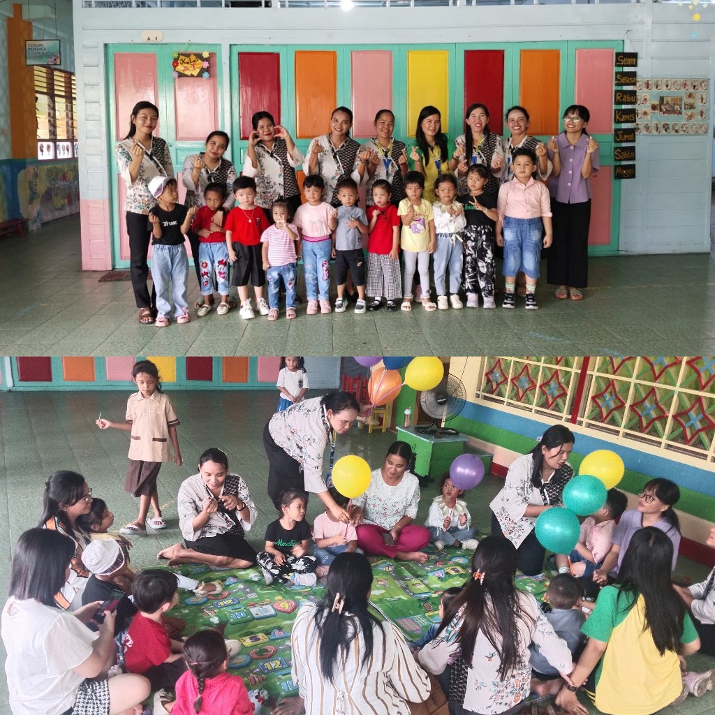 Berakhirnya Kegiatan Belajar Mengajar Anak Percobaan TK Bintang Laut Gelar Berbagai Permainan