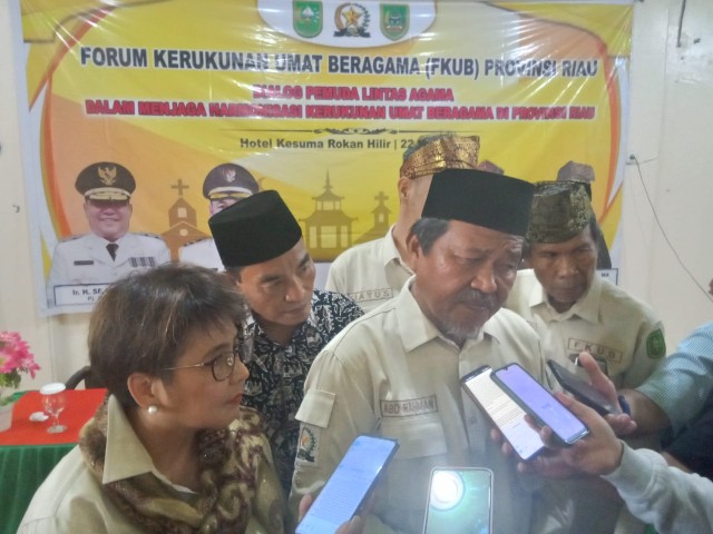 Guna Perkokoh Keharmonisan Umat Bergama, FKUB Riau Gelar Dialog Lintas Agama di Rohil