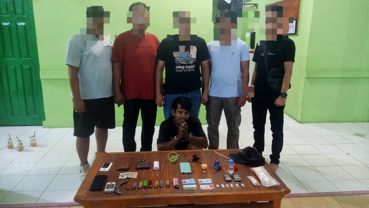 Gercep Unit Intel Kodim 0321/Rohil Berhasil Tangkap Kurir Narkoba Serta BB Jenis Sabu