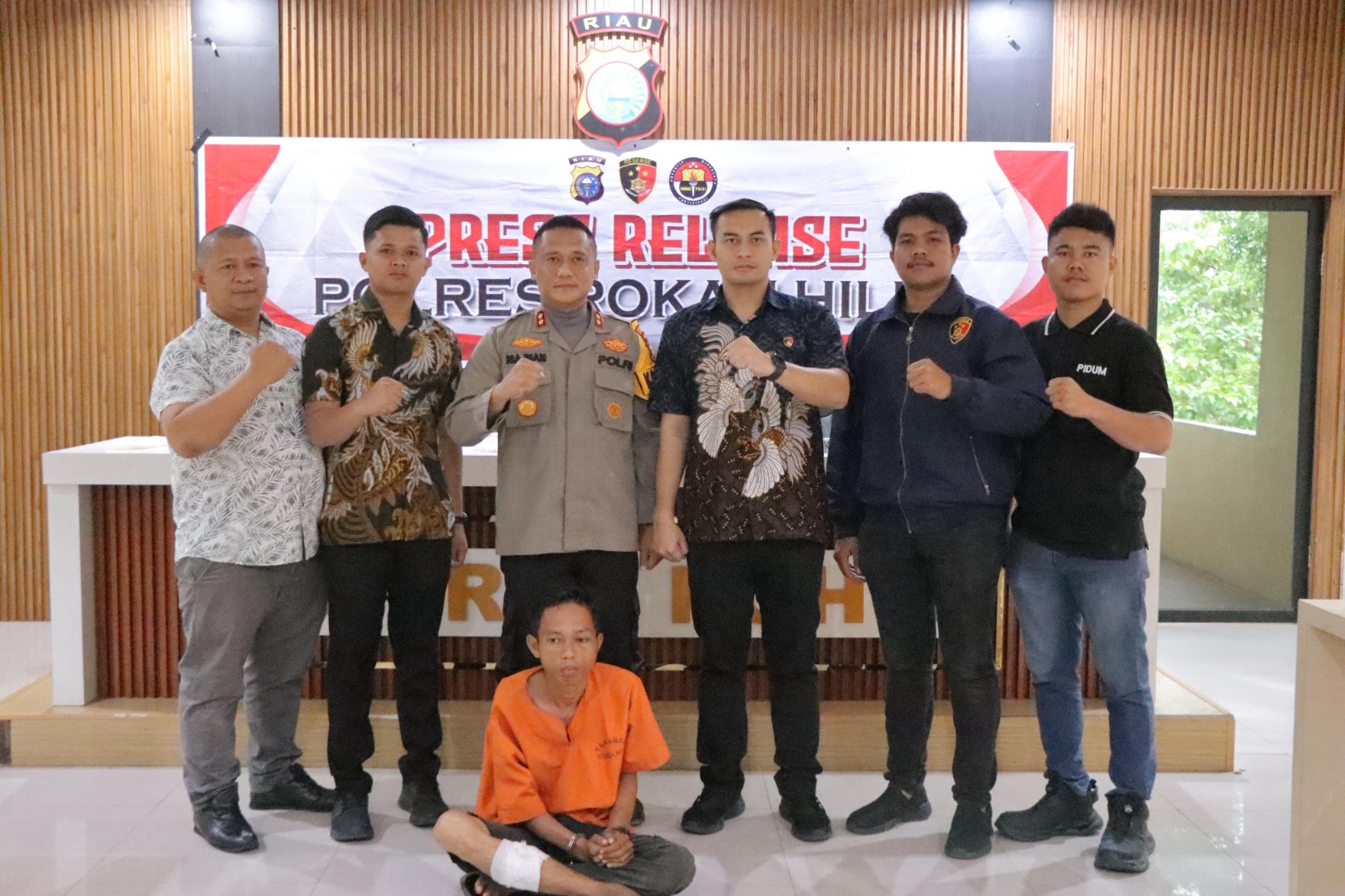 Kapolres Rohil Gelar Press Release Pengungkapan Kasus Pembunuhan Sadis di Panipahan